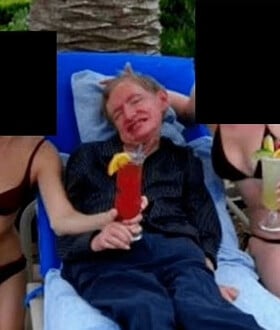 Αρχεία Έπσταϊν: Φωτογραφία απαθανατίζει τον Στίβεν Χόκινγκ σε τροπικό νησί ανάμεσα σε δύο γυναίκες με μπικίνι