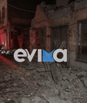 Αναστάτωση στη Χαλκίδα: Σπίτι κατέρρευσε στο κέντρο της πόλης