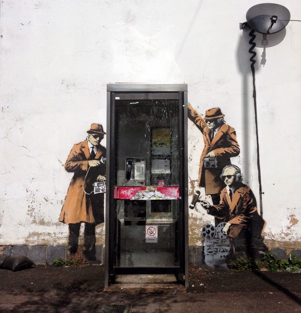 Το 'ανυπόγραφο' στένσιλ που ίσως ανήκει στον Banksy, στο Cheltenham 
