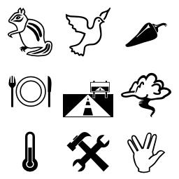 Ορισμένα από τα νέα εικονοσύμβολα της Unicode