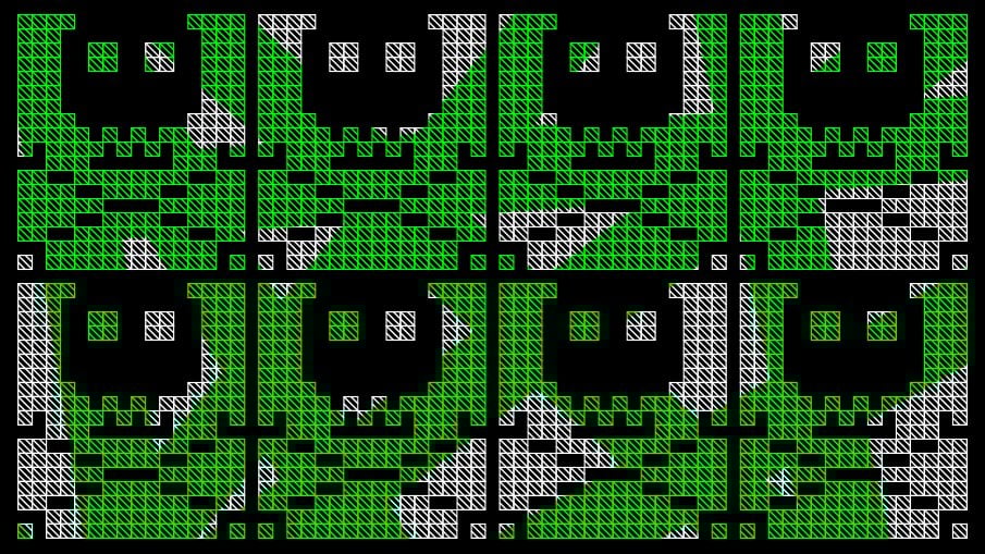 Skulls - ιός που προσέβαλλε κινητά Nokia με λειτουργικό Symbian // Καλλιτέχνης: Anthony Burrill 