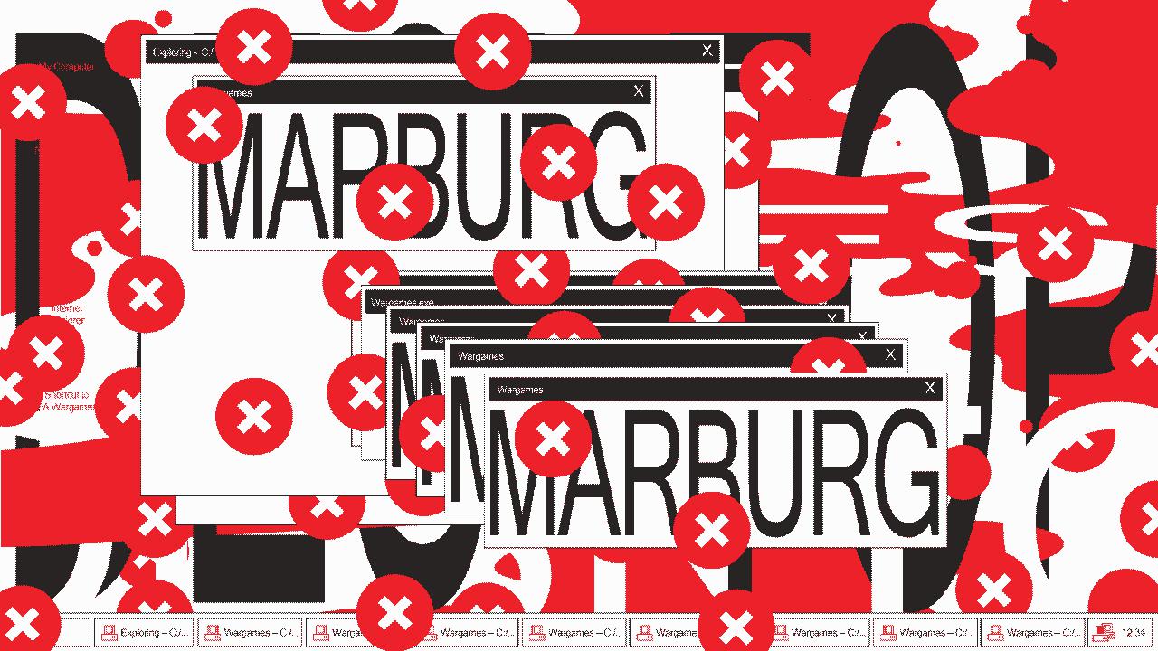 O Marburg, μόλυνε αρχεία .exe και εξαπλώθηκε "σαν πυρκαγιά" το 1998, όταν μια κόπια του είχε συμπεριληφθεί στο βίντεογκέιμ "Wargames" // Καλλιτέχνης: HORT