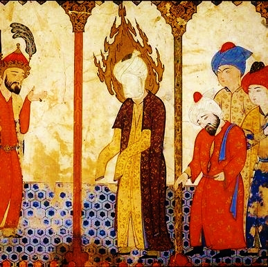 Με εξαίρεση τις μινιατούρες των Ιλχανιδών του Ιράν, ο Προφήτης Μωάμεθ σε όλες τις άλλες εμφανίζεται με ένα λευκό μαντήλι να καλύπτει τα χαρακτηριστικά του προσώπου του.