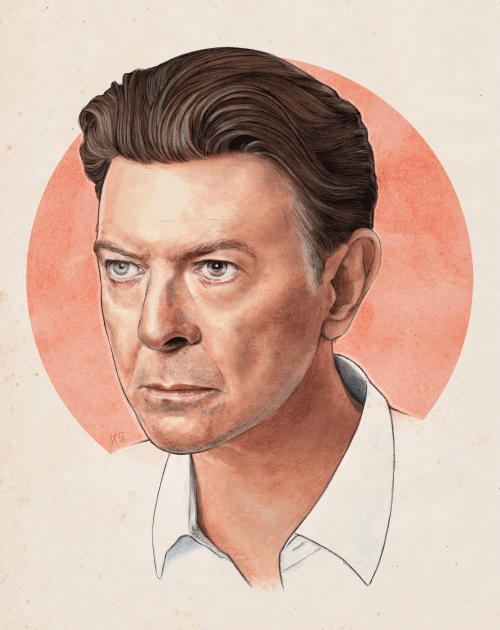 "David Bowie is looking at you"